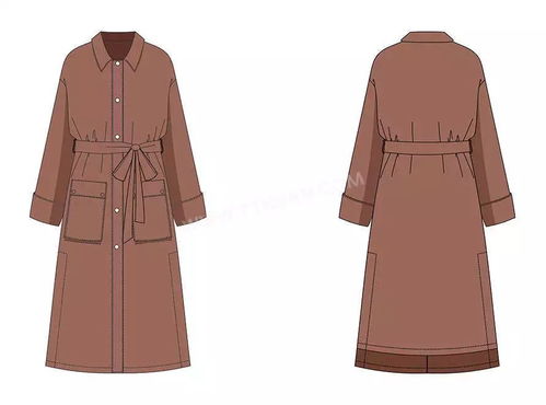 企业服装工业款式图正背面绘制步骤教程